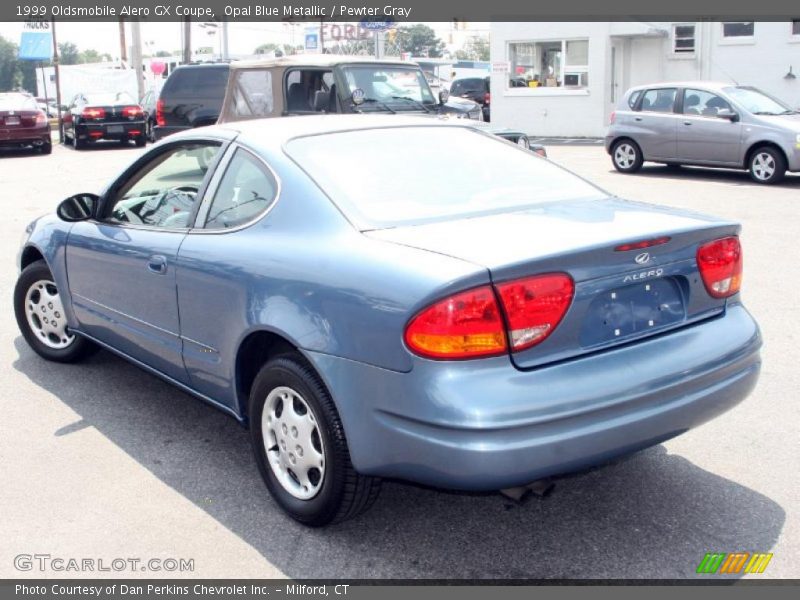 Opal Blue Metallic / Pewter Gray 1999 Oldsmobile Alero GX Coupe