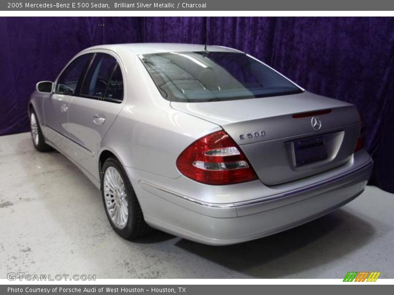 Brilliant Silver Metallic / Charcoal 2005 Mercedes-Benz E 500 Sedan
