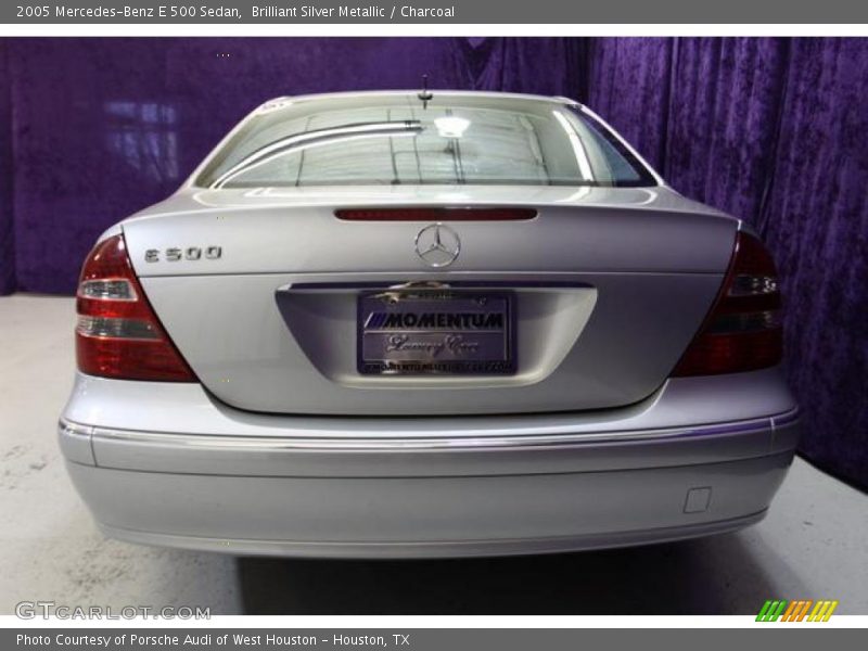Brilliant Silver Metallic / Charcoal 2005 Mercedes-Benz E 500 Sedan