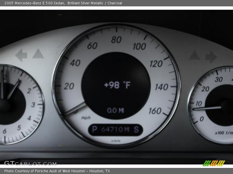 Brilliant Silver Metallic / Charcoal 2005 Mercedes-Benz E 500 Sedan