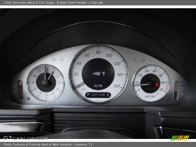 Brilliant Silver Metallic / Charcoal 2005 Mercedes-Benz E 500 Sedan