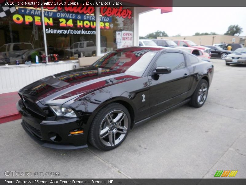 Black / Charcoal Black 2010 Ford Mustang Shelby GT500 Coupe