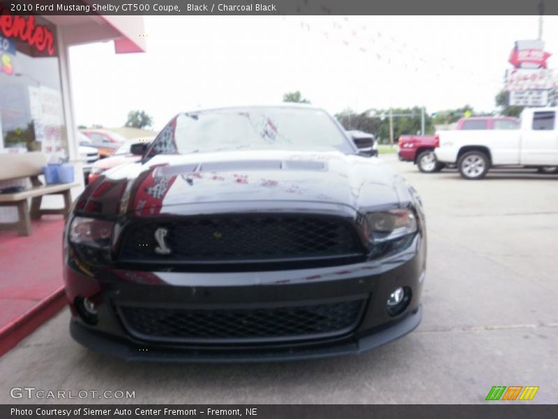 Black / Charcoal Black 2010 Ford Mustang Shelby GT500 Coupe