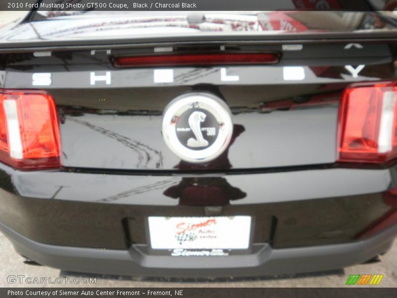Black / Charcoal Black 2010 Ford Mustang Shelby GT500 Coupe