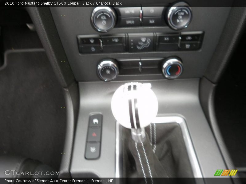 Black / Charcoal Black 2010 Ford Mustang Shelby GT500 Coupe