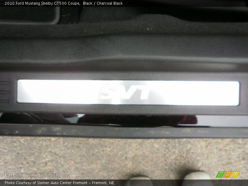 Black / Charcoal Black 2010 Ford Mustang Shelby GT500 Coupe