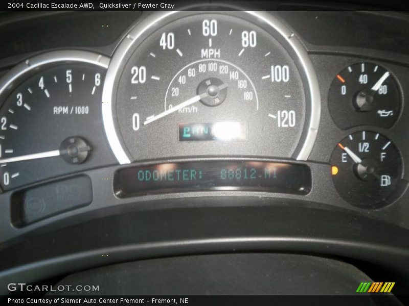 Quicksilver / Pewter Gray 2004 Cadillac Escalade AWD