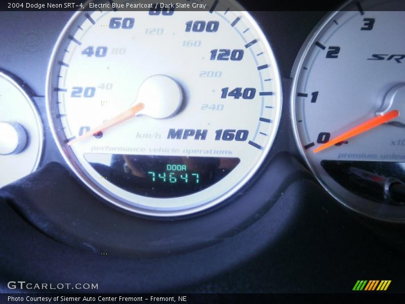 Electric Blue Pearlcoat / Dark Slate Gray 2004 Dodge Neon SRT-4