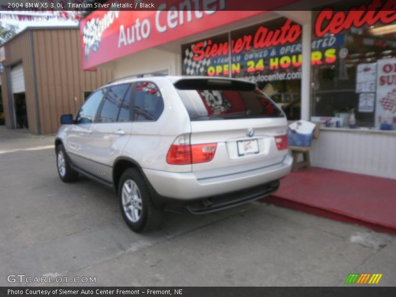 Titanium Silver Metallic / Black 2004 BMW X5 3.0i