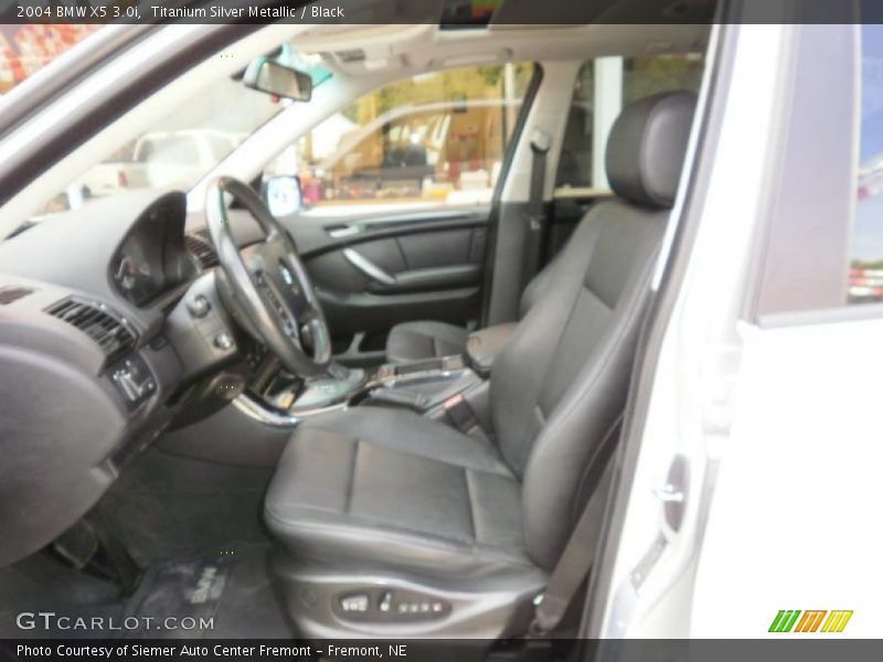 Titanium Silver Metallic / Black 2004 BMW X5 3.0i