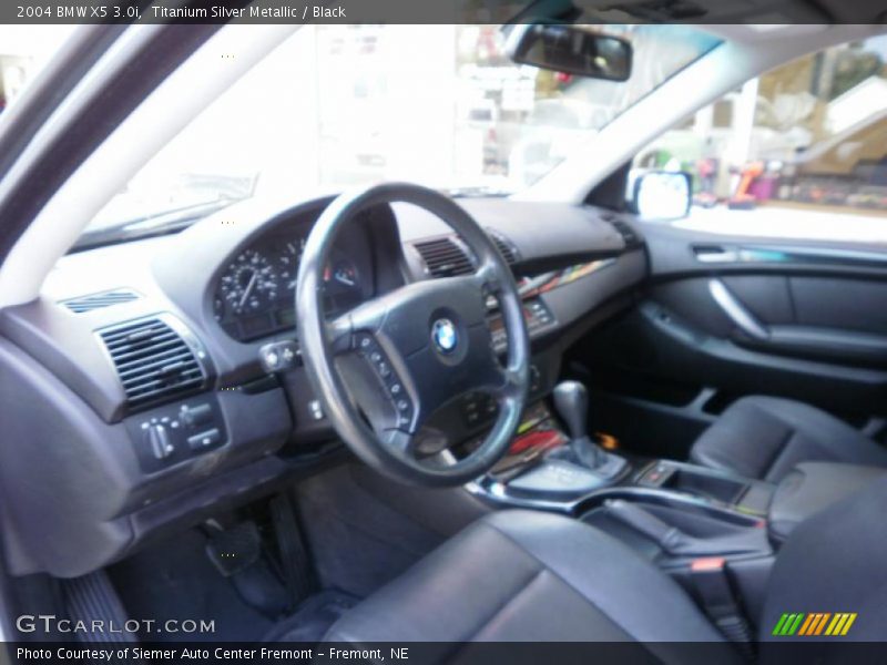 Titanium Silver Metallic / Black 2004 BMW X5 3.0i