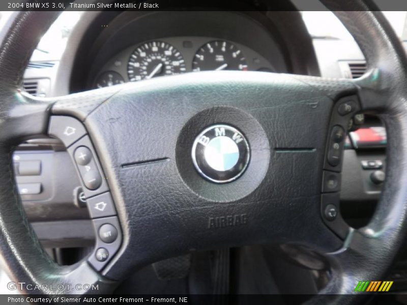 Titanium Silver Metallic / Black 2004 BMW X5 3.0i