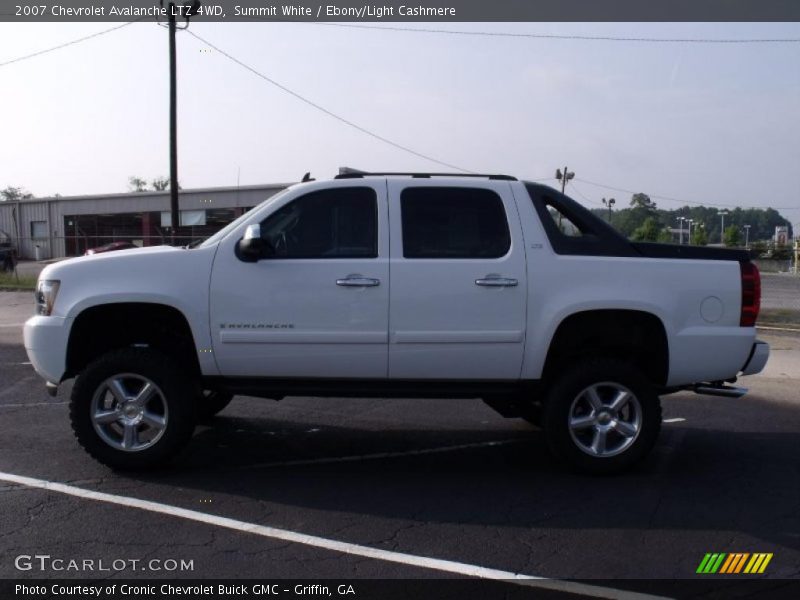 Summit White / Ebony/Light Cashmere 2007 Chevrolet Avalanche LTZ 4WD