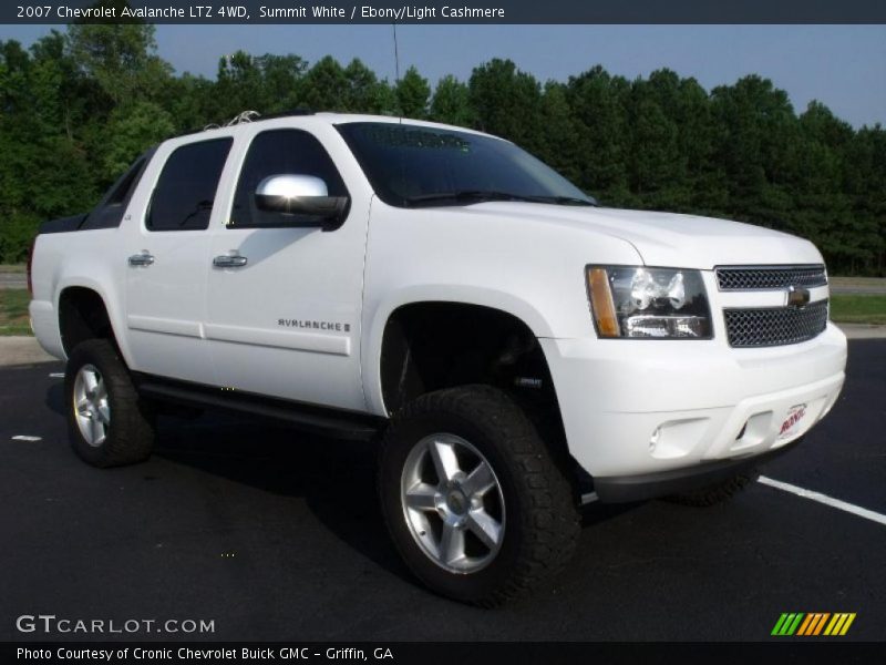 Summit White / Ebony/Light Cashmere 2007 Chevrolet Avalanche LTZ 4WD