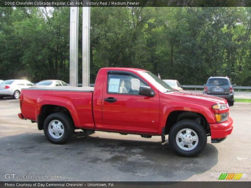 Victory Red / Medium Pewter 2008 Chevrolet Colorado Regular Cab 4x4