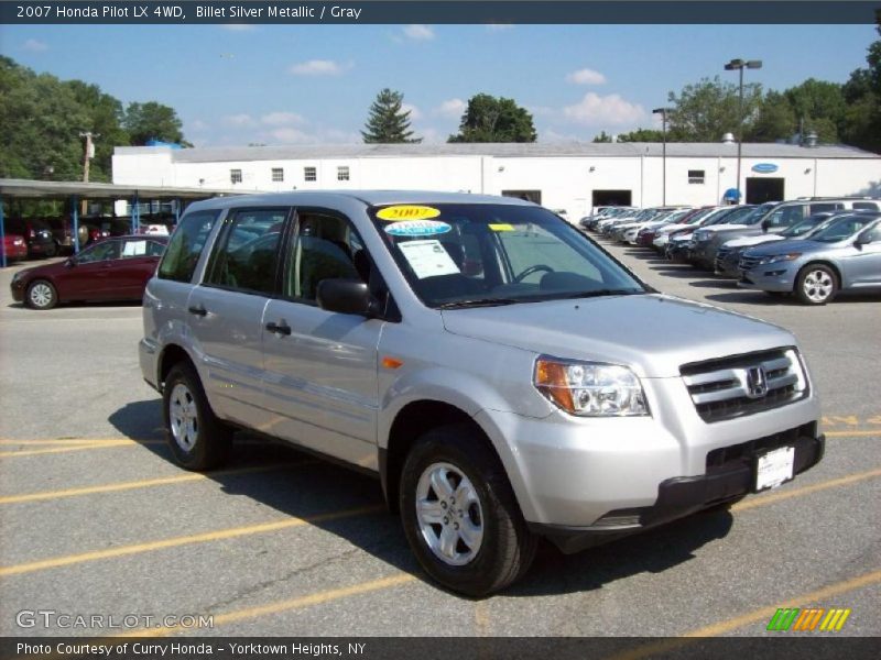 Billet Silver Metallic / Gray 2007 Honda Pilot LX 4WD
