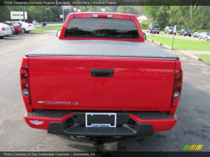 Victory Red / Medium Pewter 2008 Chevrolet Colorado Regular Cab 4x4