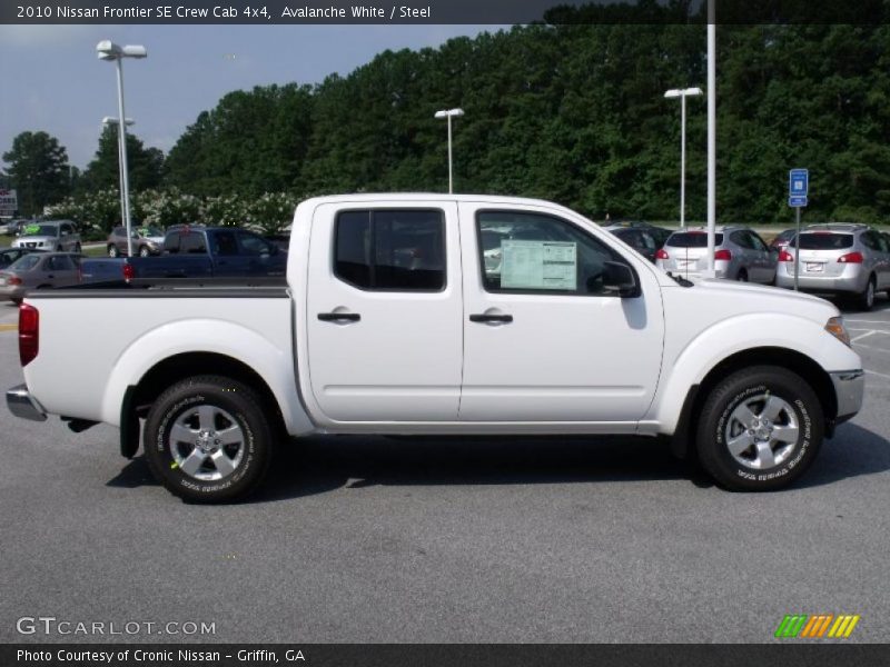 Avalanche White / Steel 2010 Nissan Frontier SE Crew Cab 4x4