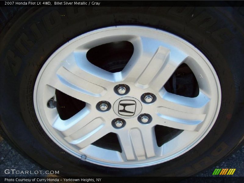 Billet Silver Metallic / Gray 2007 Honda Pilot LX 4WD