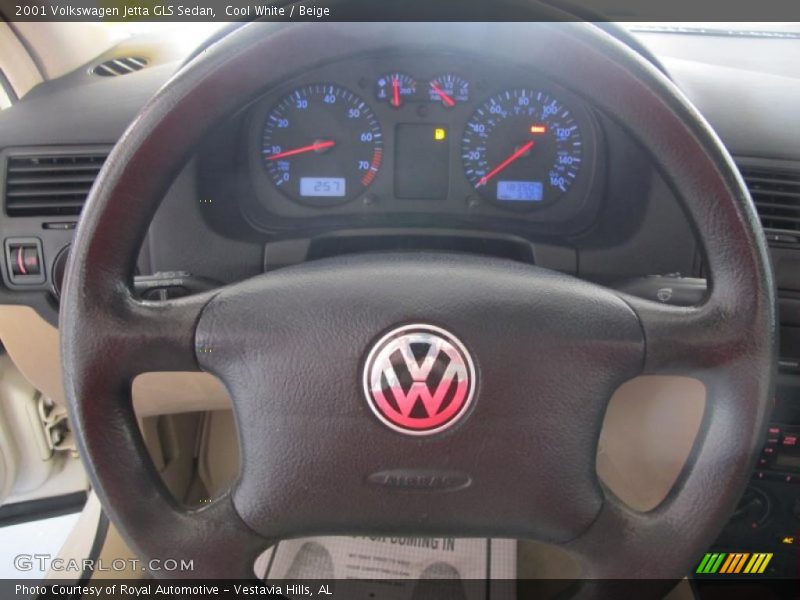 Cool White / Beige 2001 Volkswagen Jetta GLS Sedan