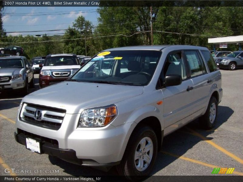 Billet Silver Metallic / Gray 2007 Honda Pilot LX 4WD