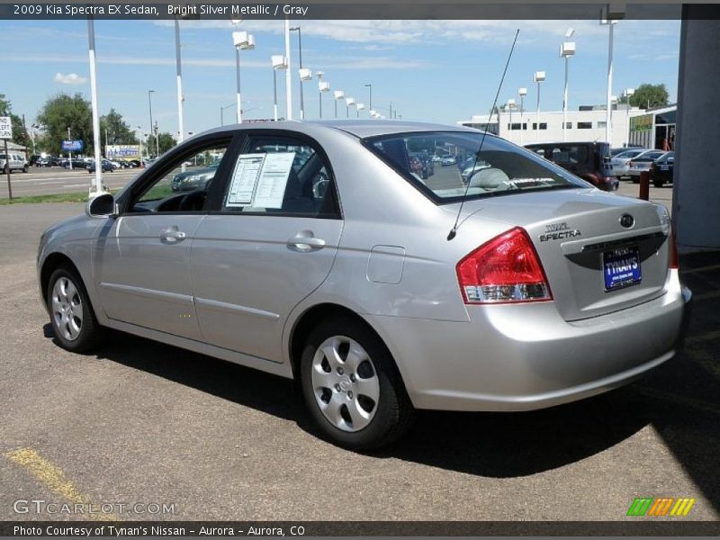 Bright Silver Metallic / Gray 2009 Kia Spectra EX Sedan