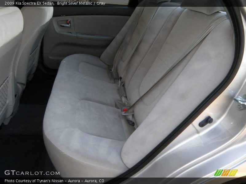 Bright Silver Metallic / Gray 2009 Kia Spectra EX Sedan