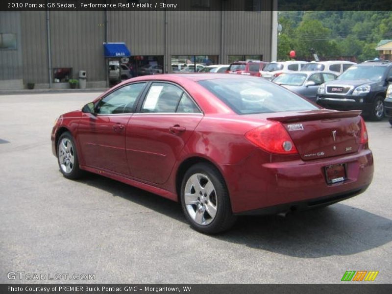 Performance Red Metallic / Ebony 2010 Pontiac G6 Sedan