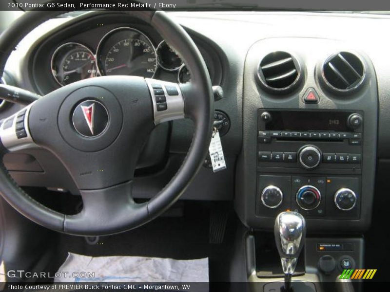 Performance Red Metallic / Ebony 2010 Pontiac G6 Sedan