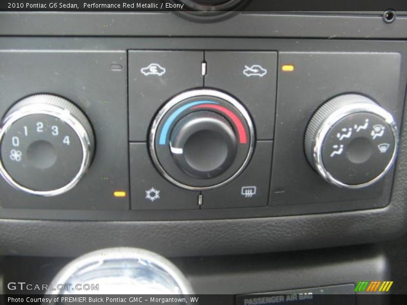 Performance Red Metallic / Ebony 2010 Pontiac G6 Sedan