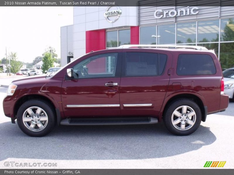 Tuscan Sun Red Pearl / Charcoal 2010 Nissan Armada Platinum