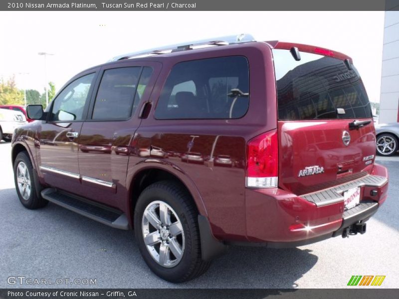 Tuscan Sun Red Pearl / Charcoal 2010 Nissan Armada Platinum