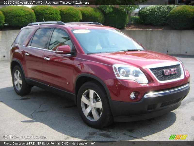 Red Jewel Tintcoat / Cashmere 2010 GMC Acadia SLT AWD