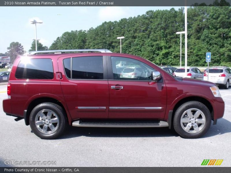 Tuscan Sun Red Pearl / Charcoal 2010 Nissan Armada Platinum