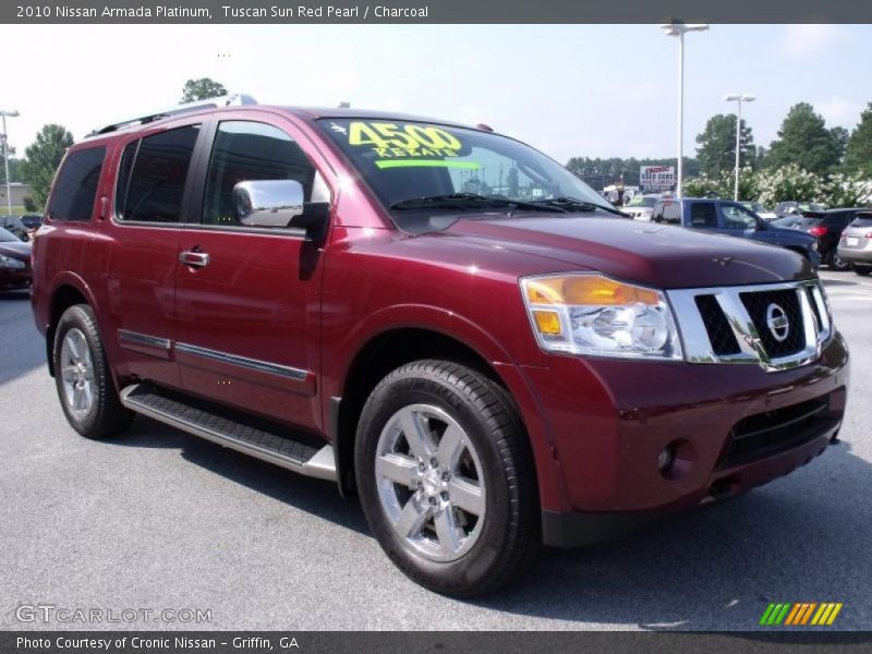 Tuscan Sun Red Pearl / Charcoal 2010 Nissan Armada Platinum