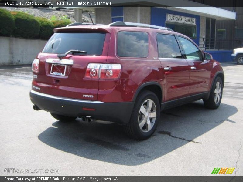 Red Jewel Tintcoat / Cashmere 2010 GMC Acadia SLT AWD