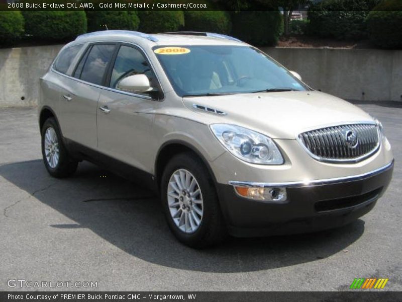 Gold Mist Metallic / Cashmere/Cocoa 2008 Buick Enclave CXL AWD