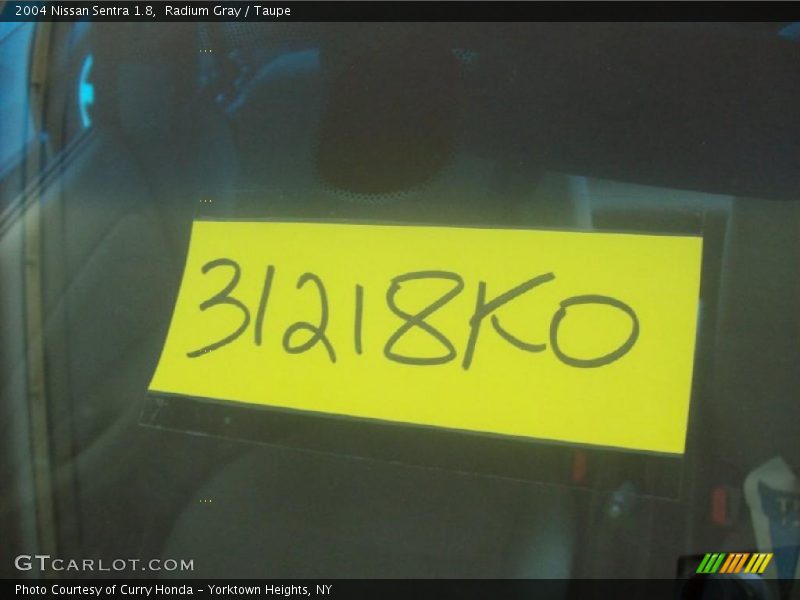 Radium Gray / Taupe 2004 Nissan Sentra 1.8