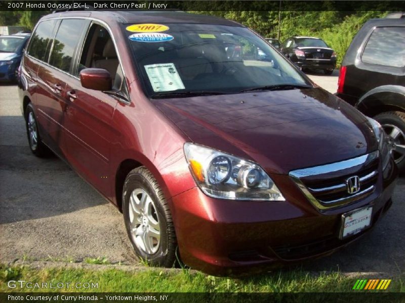 Dark Cherry Pearl / Ivory 2007 Honda Odyssey EX-L