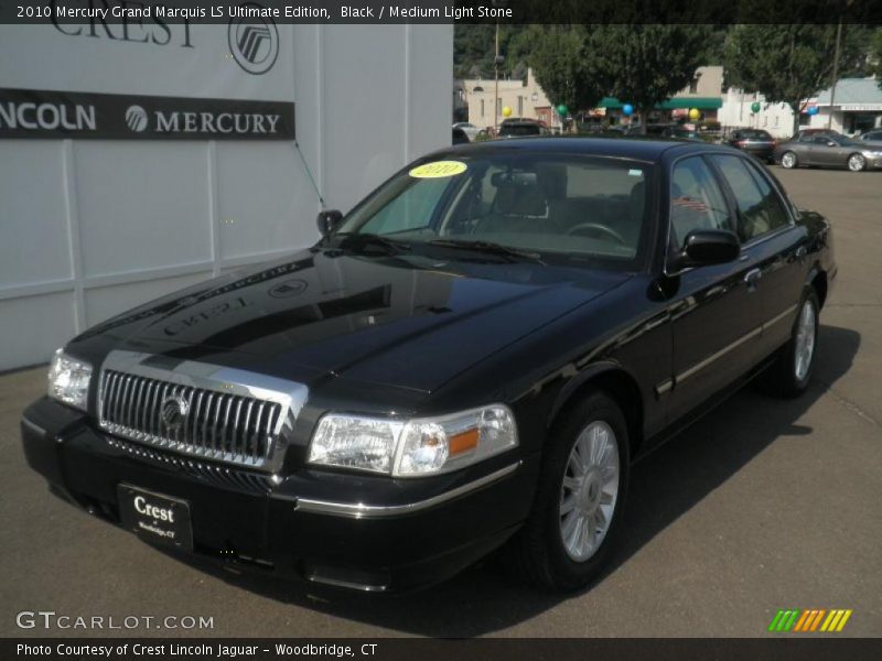 Black / Medium Light Stone 2010 Mercury Grand Marquis LS Ultimate Edition