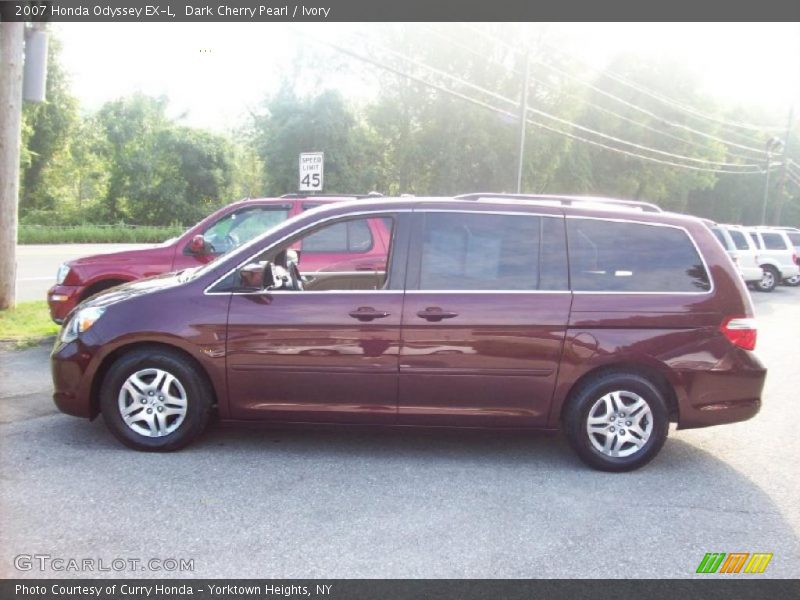 Dark Cherry Pearl / Ivory 2007 Honda Odyssey EX-L