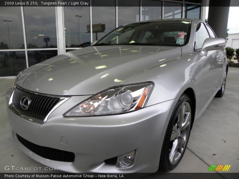 Tungsten Pearl / Light Gray 2009 Lexus IS 250