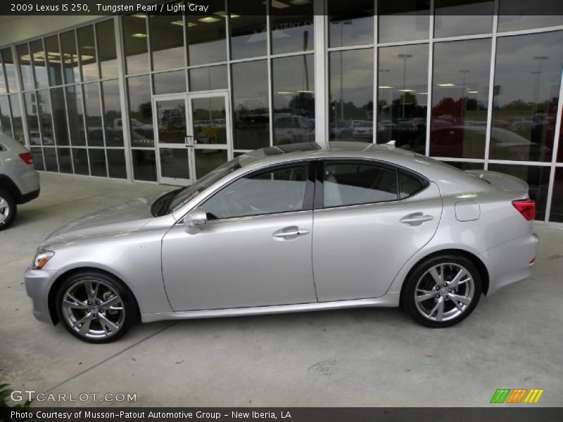 Tungsten Pearl / Light Gray 2009 Lexus IS 250