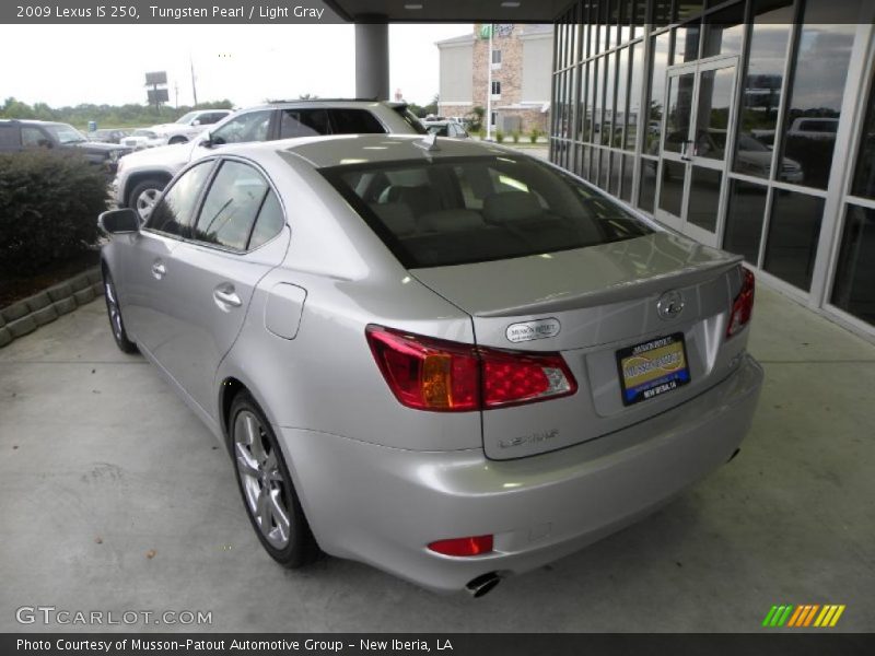 Tungsten Pearl / Light Gray 2009 Lexus IS 250