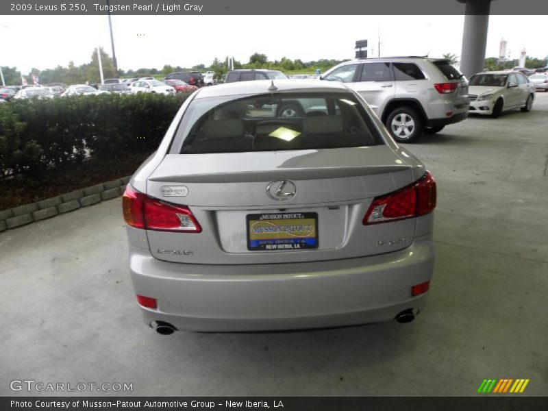 Tungsten Pearl / Light Gray 2009 Lexus IS 250