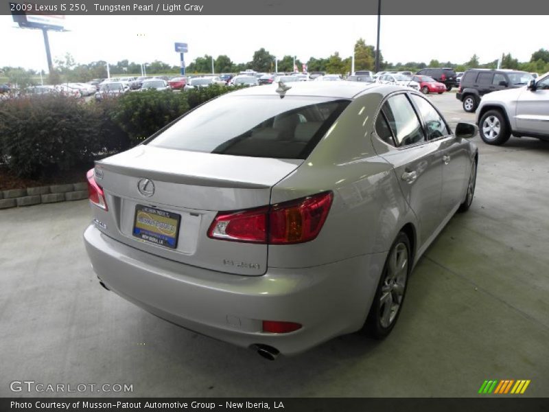 Tungsten Pearl / Light Gray 2009 Lexus IS 250