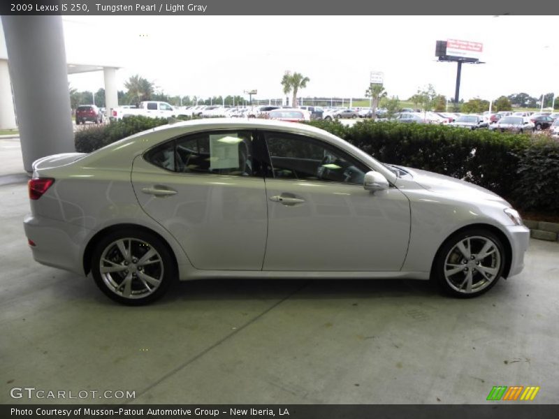 Tungsten Pearl / Light Gray 2009 Lexus IS 250