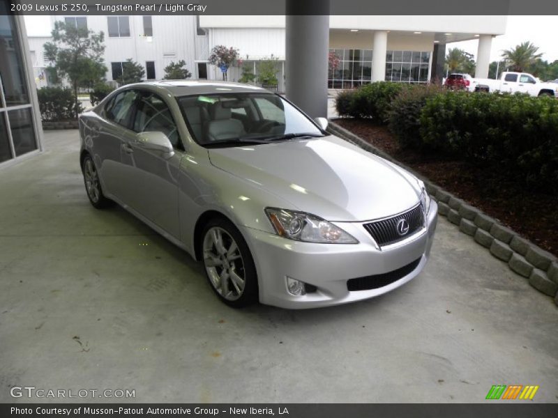 Tungsten Pearl / Light Gray 2009 Lexus IS 250