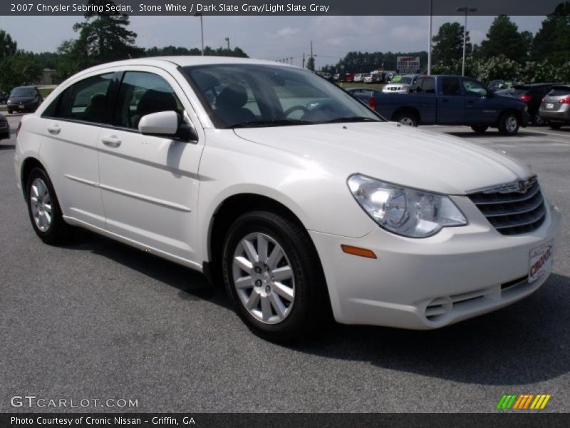 Stone White / Dark Slate Gray/Light Slate Gray 2007 Chrysler Sebring Sedan