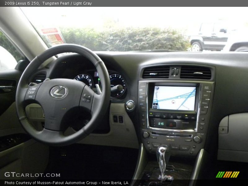 Tungsten Pearl / Light Gray 2009 Lexus IS 250
